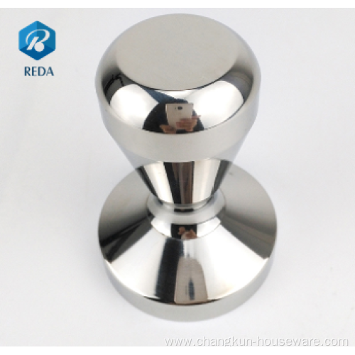 Electroplated stainless steel tamper, tamper, coffee tamper